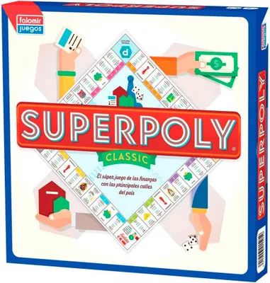Produktbild von Falomir Superpoly Brettspiel Durchsichtig Durchsichtig One Size