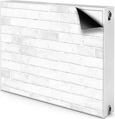Obrázok produktu pre Magnetický kryt na radiátor Kryt na radiátor 80x60 cm - biely, tehlový