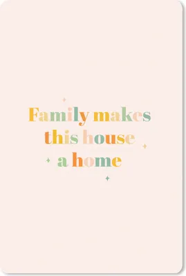 Produktbild von MuchoWow® Mauspad Mousepad Zitate - Familie - Die Familie macht das Haus zu einem Zuhause - Sprichwörter 40x60 cm - Mousepads - Maus Mat - Pad - Mausunterlage - Schreibtisch Accesoire