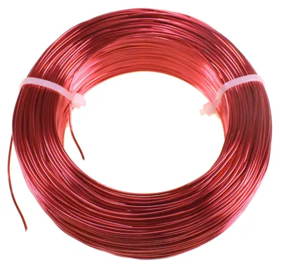 Produktbild von 120m Aluminiumdraht Ø 1mm Aludraht Basteldraht Dekodraht Schmuckdraht rot