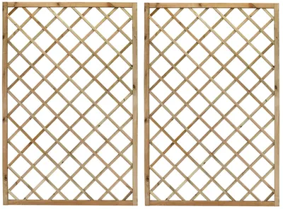 Immagine prodotto di Set 2 Pannelli Grigliati per Rampicanti 40x180 cm in Legno Impregnato