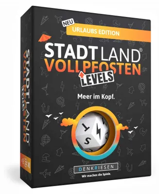 Produktbild von DENKRIESEN - STADT LAND VOLLPFOSTEN® - Levels - URLAUBS EDITION - "Meer im Kopf."