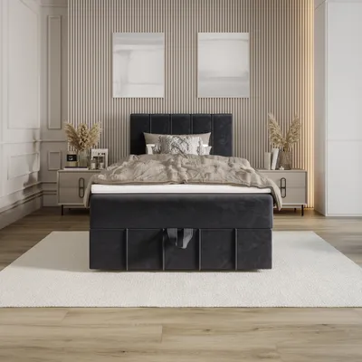 Produktbild von BEDANTE Boxspringbett BAHAMA 100x200 Monolith 97, Bett, Bettkasten, Einzelbett, Hotelbett, Topper, Matratze, Boxspringbett