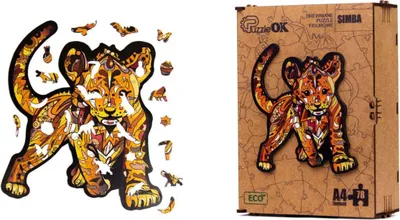 Obrázok produktu pre Holzpuzzle - ECO - Simba A4 PuzA4-01752
