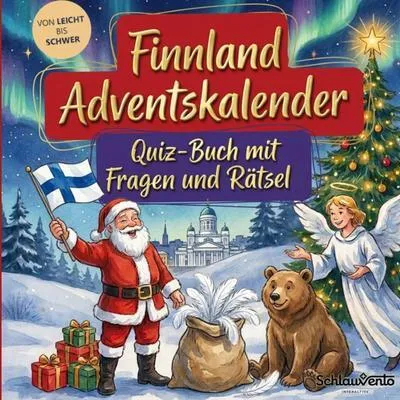 Produktbild von Finnland-Adventskalender: Quiz-Buch mit Fragen und Rätsel