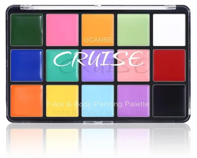 Produktbild von Theaterschminke Gesichtsfarbe Bodypainting 15 Farben Macaron