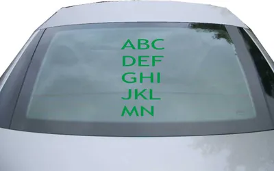 Produktbild von Indigos UG - Aufkleber Heckscheibe & Motorklappe DE7137 - grün - 600x340 mm - ABCDEFOAIJKLMN - Auto Scheiben Fenster Heckklappe Tuning Racing JDM - Die cut