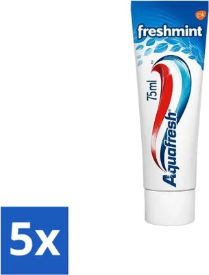 Produktbild von Aquafresh Zahnpasta Freshmint Frischer Atem 75 ml - Vorteilspack - 5 Stücke