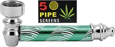 Produktbild von Metallpfeife mit Sieben, grün, 8cm, 58306