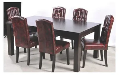 Obrázek produktu pro 6 křesel Chesterfield, kompletní sada, čalounění z kůže