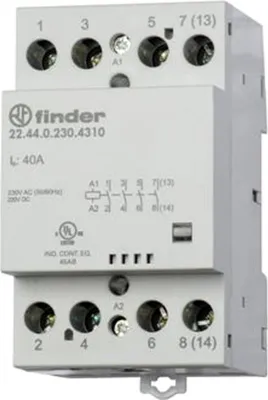 Immagine prodotto di Contattore di installazione 22.44.0.024.4710 3 contatti NA/1 NC (30/110/220 V) 40/4/1,2 A (22.44.0.024.4710)