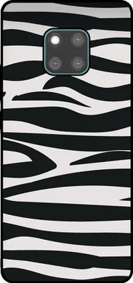 Produktbild von Smartphonica Phone Case Passend für Huawei Mate 20 Pro mit Zebradruck - TPU zurück Abdeckung Fall Zebra-Design - Schwarz Weiß