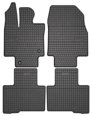 Immagine prodotto di Tappetini auto in gomma adatto per Toyota Highlander IV (2021-, SUV) neri, set 4 pz, con fissaggi