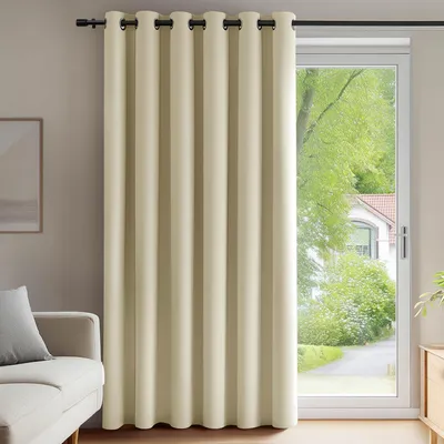 Zdjęcie produktu dla Zasłona Deconovo, zasłona zaciemniająca, termoizolacyjna, beżowa – wymiary: wysokość 280 cm, szerokość 200 cm (opakowanie zawiera 1 sztukę)