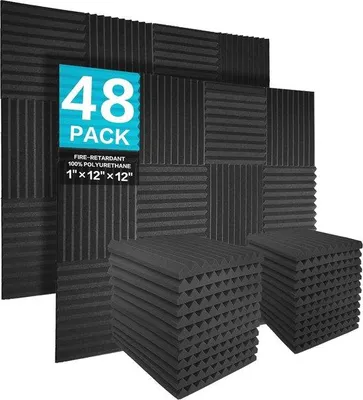 Obrázek produktu pro 48 akustických panelů pro optimální zvukovou izolaci ve studiích a kancelářích