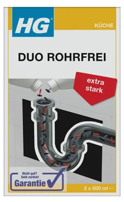Produktbild von HG Duo Rohrfrei extra Stark 2 x 500 ml