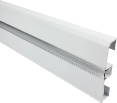 Produktbild von - C01 LED Aluprofil weiss Sockelleiste 1m klar