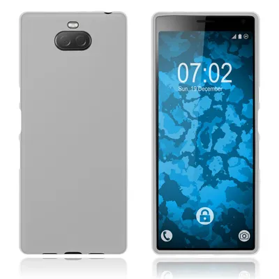 A product image showing the front and back of a smartphone case and the phone itself.
