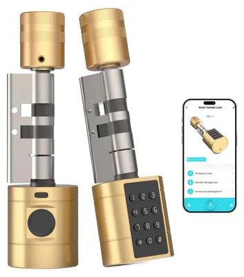 Immagine prodotto di Cilindro Smart Lock, lega di alluminio, spessore porta 35–70 mm, connettività Bluetooth, diversi metodi di sblocco, alimentazione di emergenza TYPE-C