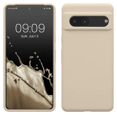 Produktbild von kwmobile Handyhülle für Google Pixel 7 Hülle, für Pixel 7 Case - Hülle Silikon - kabelloses Laden - Creme matt