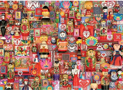 Produktbild von COBBLE HILL Puzzlepuppen 1000 Puppen