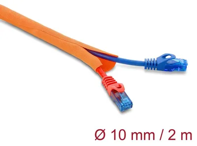 Produktbild von DeLOCK 19017, Orange, Polyester, -40 - 150 °C, 1 Stück(e), 1,1 cm, 1 cm