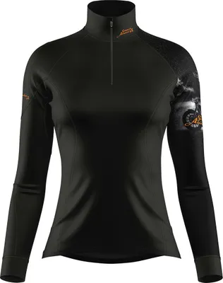 Obrázek produktu pro Dámské funkční triko dlouhý rukáv se zipem RIDER LADY černá Bamboo Thermo - Černá / XXL
