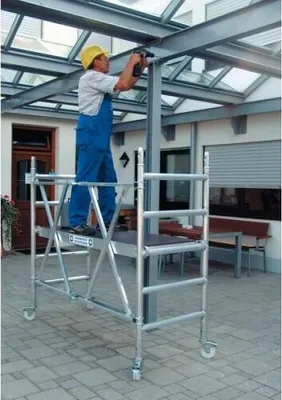 Produktbild von Günzburger Steigtechnik Klappgerüst 0,75 x 1,8 m Plattformhöhe 0,99 m - 115301