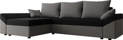 Produktbild von MIRJAN24 Ecksofa Dante L, Eckcouch, Couch mit Bettkasten und Schlaffunktion, L-Form, Wohnzimmer (Farbe: Alova 36 + Alova 04)