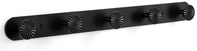 Immagine prodotto di Solidchoice - Ganci per asciugamani da montare a parete, neri, decorativi, ideali per bagno e cucina