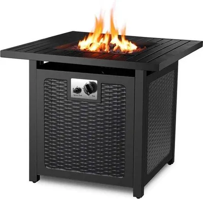 Productafbeelding van Famanu vuurkorf, multifunctioneel - zwart - 73x73x67,5 cm
