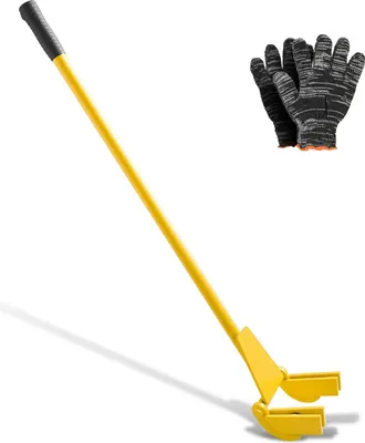 Immagine prodotto di Piede di porco/piede di porco - Barra di demolizione e leva - Lunghezza 113 cm - Capacità di carico 907 kg - Rimuove le assi del terrazzo - Per pavimenti, strutture di telai, tetti e cartongesso