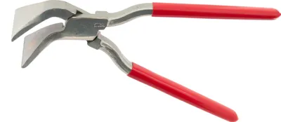 Produktbild von STUBAI Spengler Falzzange 45° gebogen | Maulbreite 80 mm | Ausführung eingelegt, Nirolook | Profi-Werkzeug für Klempner, Dachdecker und Spenglerarbeiten |  Austria