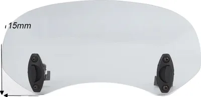 Image de Déflecteur de vent, ajustement universel, conception réglable, largeur 280 mm-2