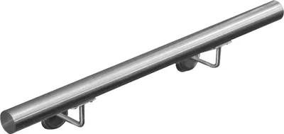 Obrázok produktu pre Zábradlie z nehrdzavejúcej ocele V2Aox, priemer: 4,2 cm, odolné proti korózii a poveternostným vplyvom, vrátane montážneho materiálu, držiak, dĺžka: 40 cm