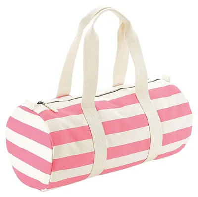 Produktbild von Westford Mill - Reisetasche "Nautical" FK1277 (Einheitsgröße) (Natürlich/Pink)