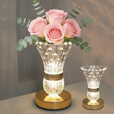 Produktbild von LED Kristall Tischlampe Nachttisch Kristalllampe Tischleuchte für Schlafzimmer