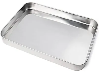Image de Plaque de cuisson en acier inoxydable 35 * 40 cm - Robuste et facile à nettoyer