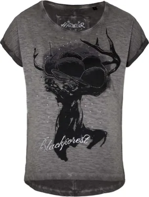 Produktbild von T-Shirt Glamrock Damen grau XS