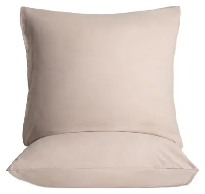 Produktbild von HOMLA MAISY Mikrofaser-Kissenbezügen beige 40x40 cm, 2er-Set
