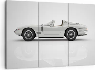 Produktbild von Bild auf Leinwand - Leinwandbild - 3 Teile - Sportlich Auto Vintage - 105x70cm - Wand Bild - Wanddeko - Wandbilder - Leinwanddruck - Bilder - Wanddekoration - Leinwand bilder - CE105x70-4872