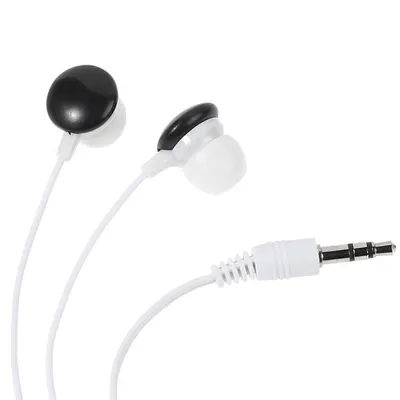 Produktbild von ViVanco™Colour Buds, Kabelgebunden, 20 - 20000 Hz, Musik, 10,5 g, Kopfhörer, Schwarz, Weiß