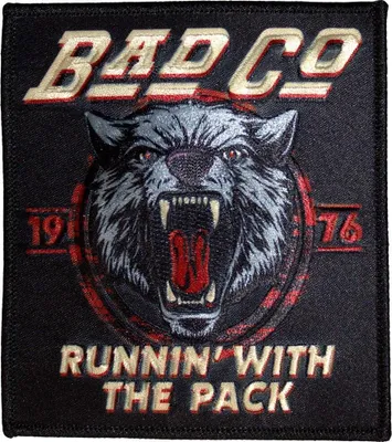 Image de Bad Company - Ecusson thermocollant "Runnin' With The Pack" RO13668 (Taille unique) (Noir)