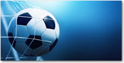 Produktbild von Tulup® Leinwandbild -100x50 cm - Wandkunst - Drucke auf Leinwand - Leinwanddruck  - Sport - Blau - Ball im Tor