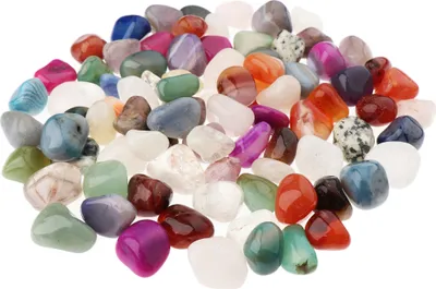 Produktbild von NKlaus 500g Trommelsteine Multi Mix 20 - 25 mm Heilsteine Edelsteine Schmuckstein Deko 14701