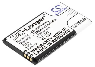 Produktbild von TECHTEK Akku Kompatibel mit [Nokia] 105 2023, 105 4G, TA-1551, TA1385-DS Ersetzt BL-L5H