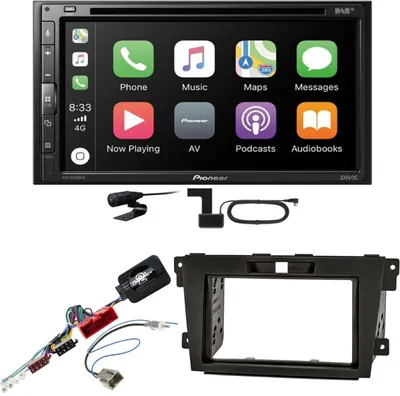 Produktbild von Pioneer AVH-Z5200DAB CarPlay Android Auto USB Bluetooth Einbauset für Mazda CX-7