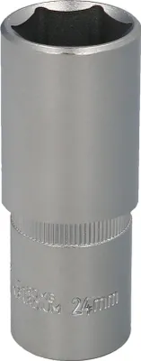 Image de Clé à douille 1/2" hexagonale longue 24 mm.
