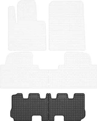 Image de Tapis avant en caoutchouc pour Hyundai Santa Fe III 2012-2018 (SUV) – 2 pièces, noirs, sur mesure