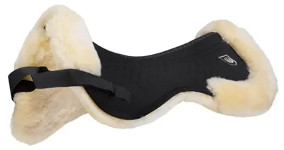 Produktbild von Christ Rand Ultra Sattelpad aus echtem Lammfell, 30 mm Wollhöhe, Rücken 58 cm, Blatt 26 cm